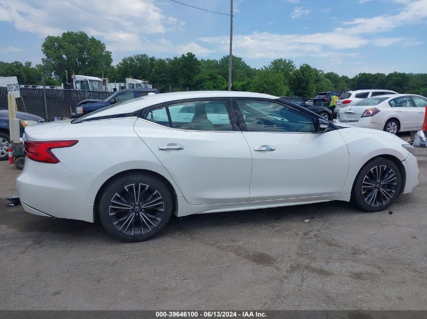 2018 Nissan Maxima 3.5 Sv VIN: 1N4AA6AP4JC392454 Lot: 39646100