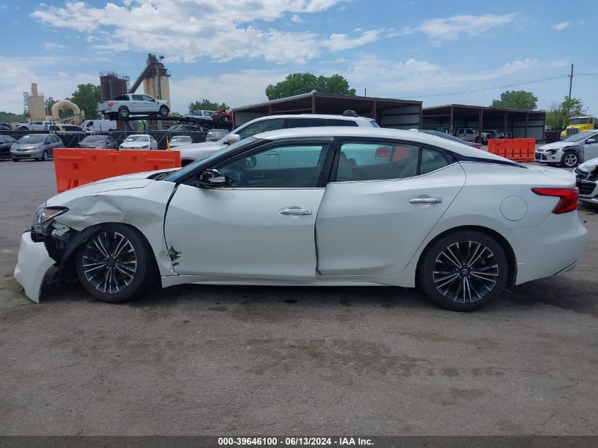 2018 Nissan Maxima 3.5 Sv VIN: 1N4AA6AP4JC392454 Lot: 39646100