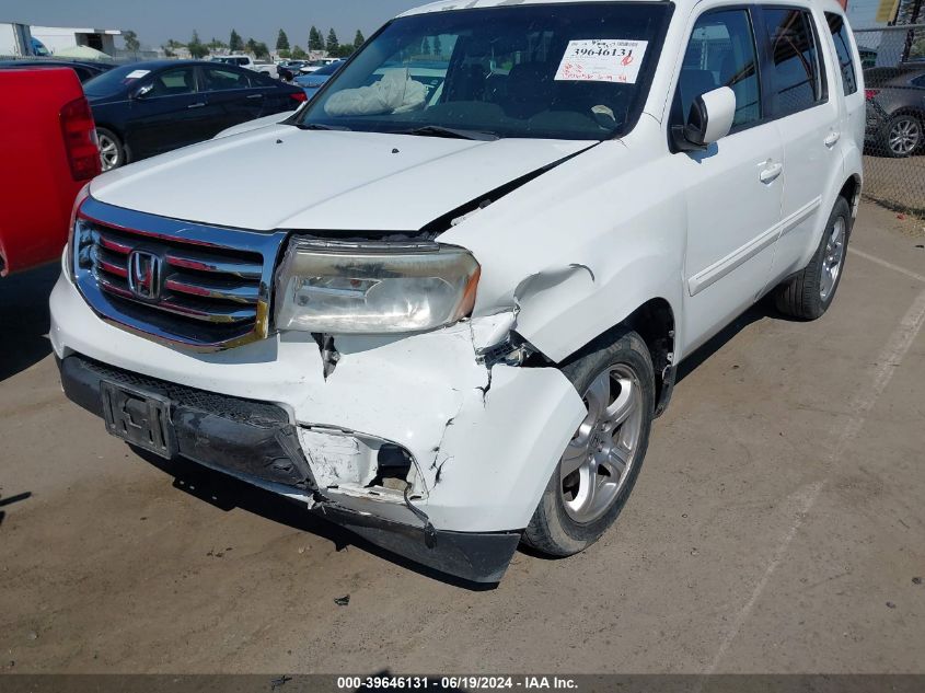 2013 Honda Pilot Ex-L VIN: 5FNYF3H71DB013786 Lot: 39646131