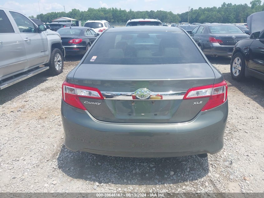 2012 Toyota Camry Xle VIN: 4T1BF1FK9CU557407 Lot: 39646167
