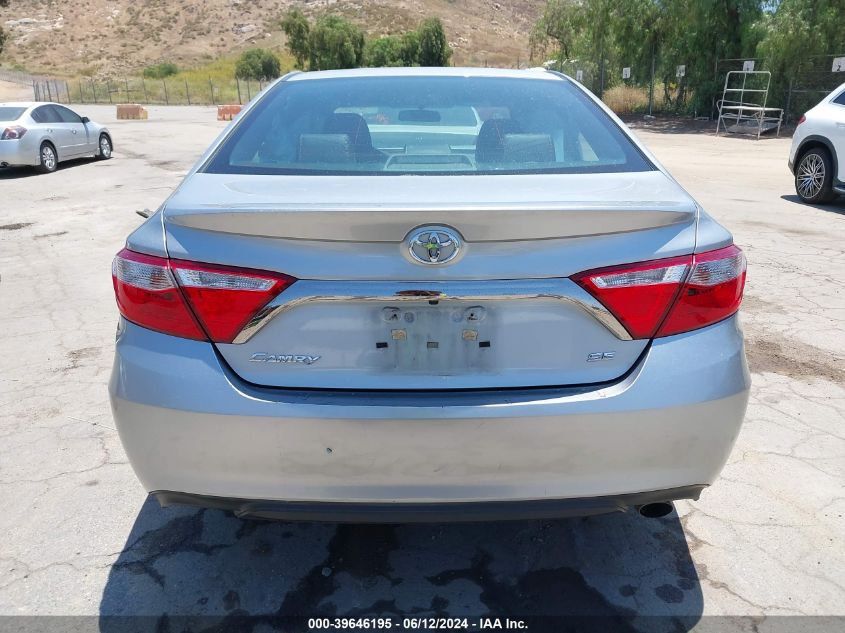 2016 Toyota Camry Se VIN: 4T1BF1FK3GU227882 Lot: 39646195