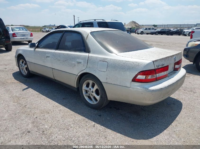 2000 Lexus Es 300 VIN: JT8BF28G0Y5084001 Lot: 39646206