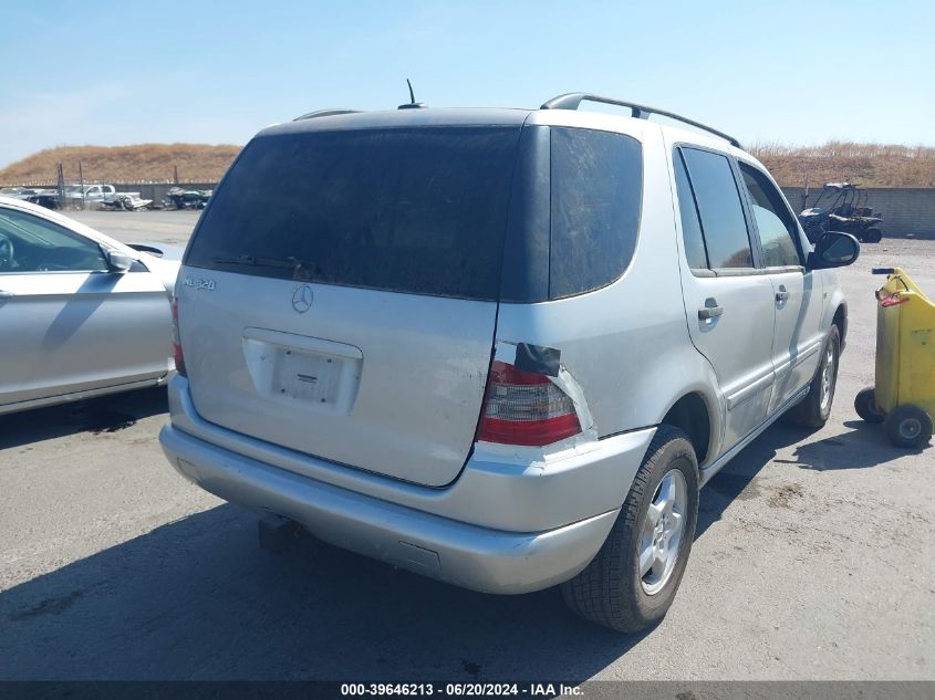 2001 Mercedes-Benz Ml 320 VIN: 4JGAB54E51A279597 Lot: 39646213