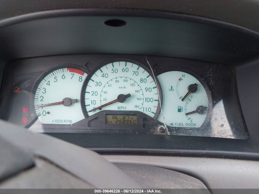 2003 Toyota Corolla Le VIN: JTDBR32E630050382 Lot: 39646226