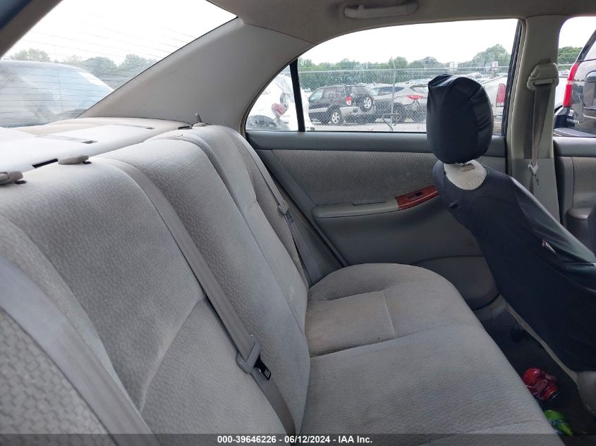 2003 Toyota Corolla Le VIN: JTDBR32E630050382 Lot: 39646226