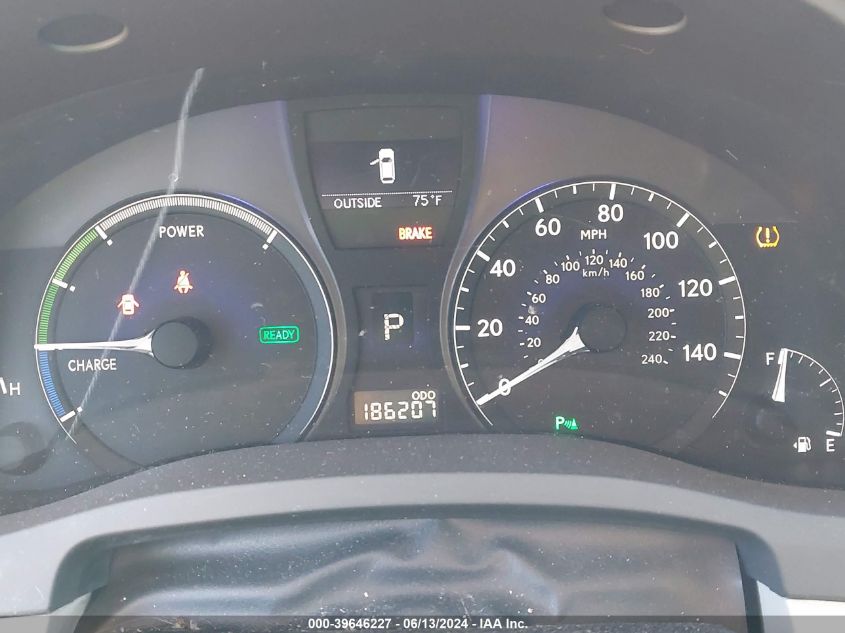 2012 Lexus Rx 450H VIN: JTJBC1BA8C2426987 Lot: 39646227