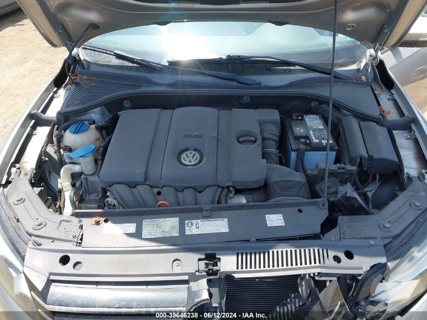 2012 Volkswagen Passat 2.5L S VIN: 1VWAP7A32CC042994 Lot: 39646238