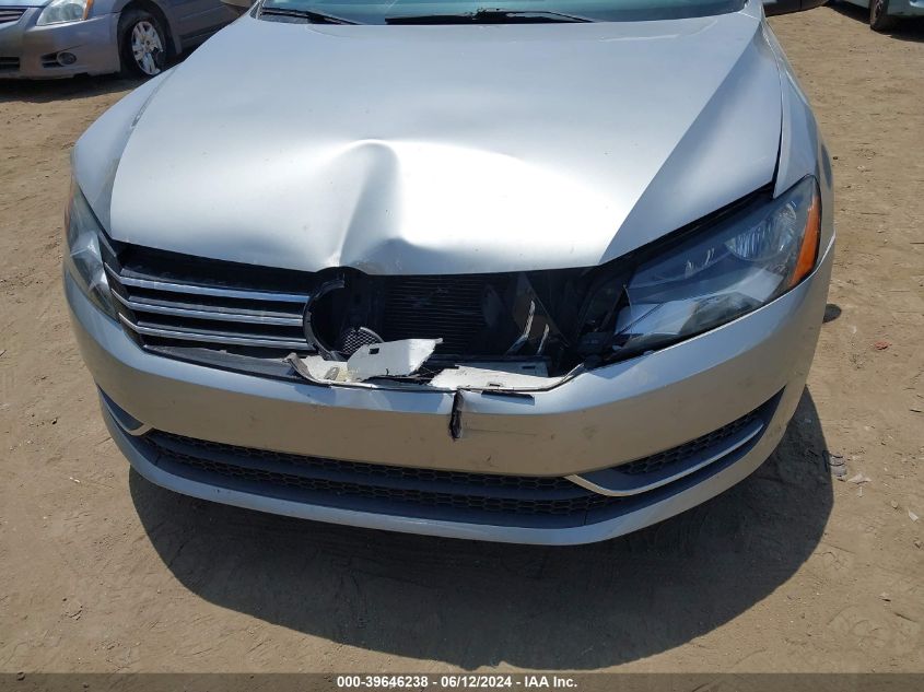 2012 Volkswagen Passat 2.5L S VIN: 1VWAP7A32CC042994 Lot: 39646238