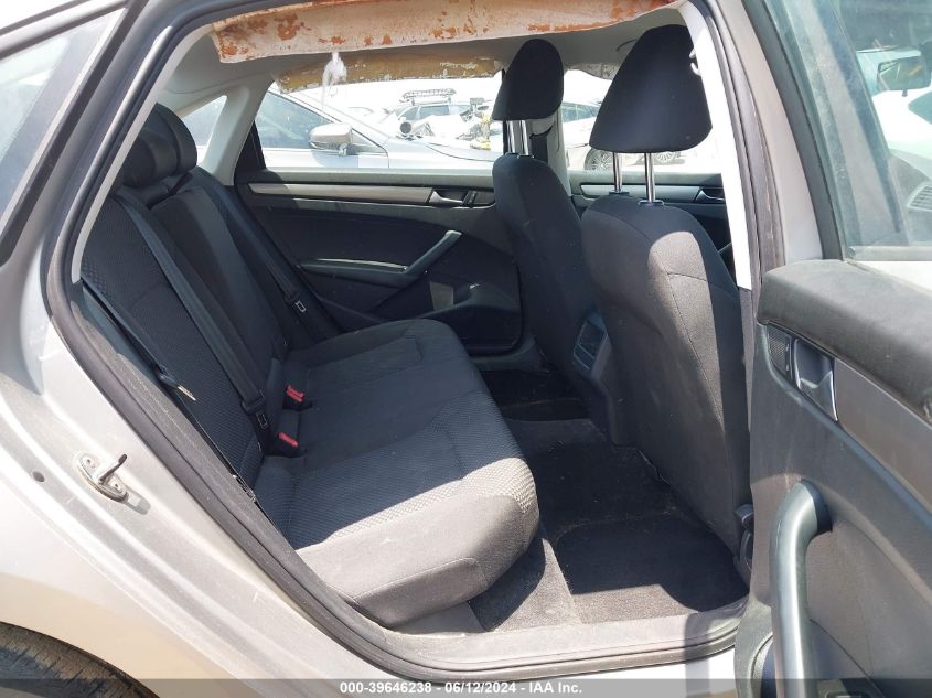 2012 Volkswagen Passat 2.5L S VIN: 1VWAP7A32CC042994 Lot: 39646238