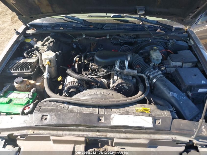 1998 Chevrolet Blazer Lt VIN: 1GNCS13WXW2186552 Lot: 39646242