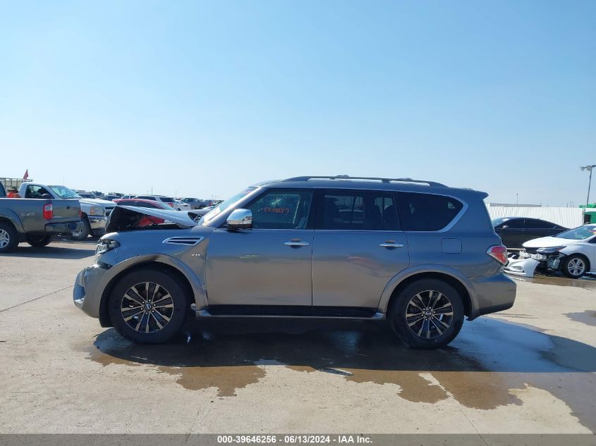 2017 Nissan Armada Platinum VIN: JN8AY2NF2H9303282 Lot: 39646256