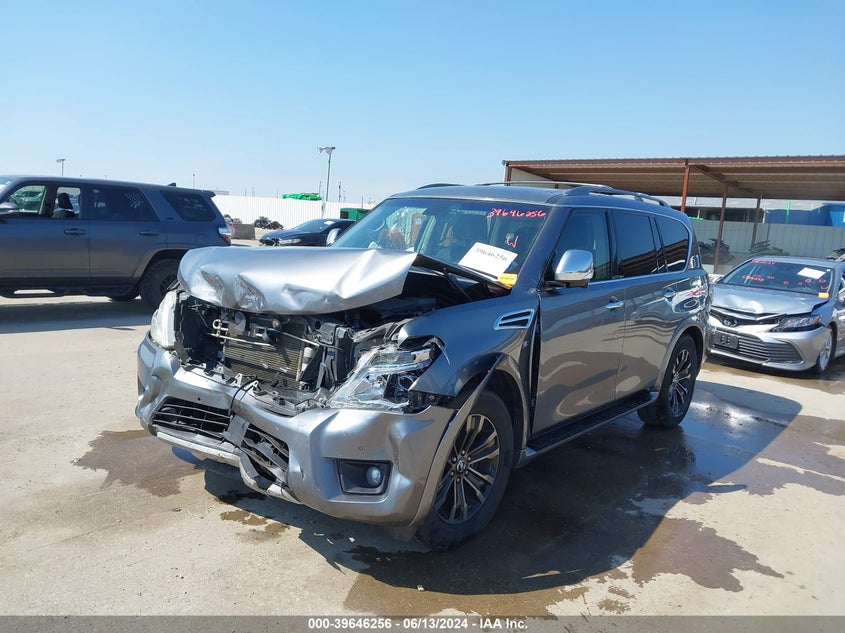 2017 Nissan Armada Platinum VIN: JN8AY2NF2H9303282 Lot: 39646256