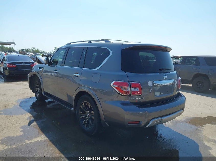 2017 Nissan Armada Platinum VIN: JN8AY2NF2H9303282 Lot: 39646256