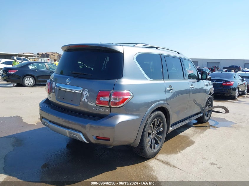 2017 Nissan Armada Platinum VIN: JN8AY2NF2H9303282 Lot: 39646256