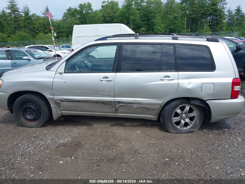 2006 Toyota Highlander V6 VIN: JTEEP21A760141396 Lot: 39646259