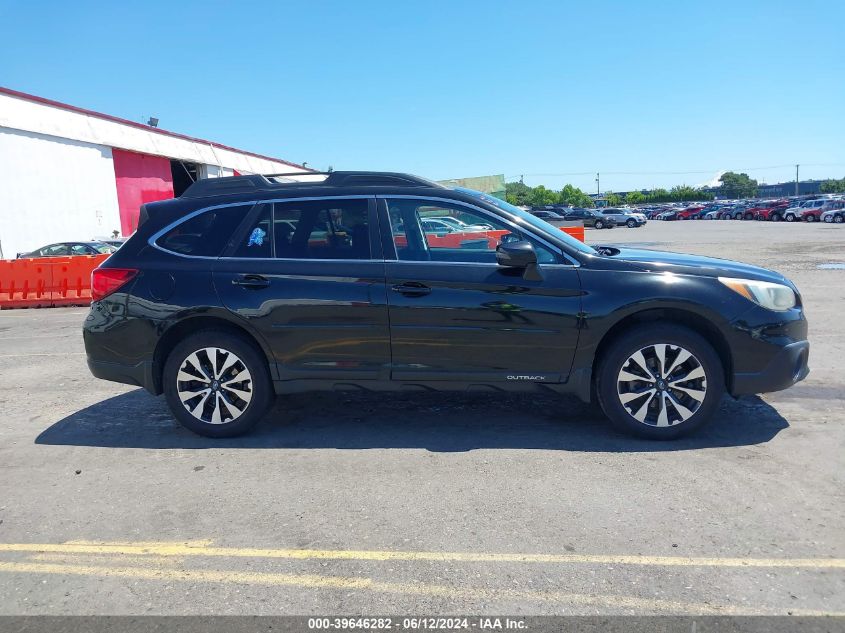 2015 Subaru Outback 2.5I Limited VIN: 4S4BSBNC5F3338045 Lot: 39646282