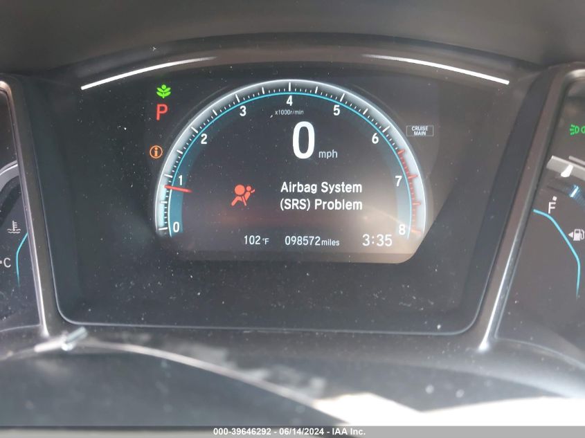 2018 Honda Civic Ex VIN: SHHFK7H57JU215146 Lot: 39646292