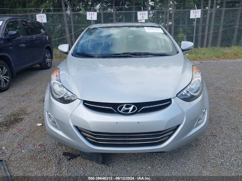 2013 Hyundai Elantra Limited VIN: KMHDH4AE9DU955840 Lot: 39646313