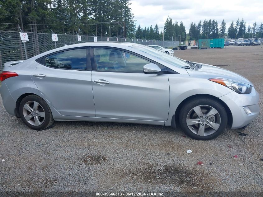 2013 Hyundai Elantra Limited VIN: KMHDH4AE9DU955840 Lot: 39646313