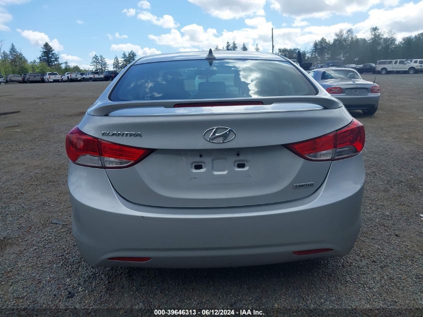 2013 Hyundai Elantra Limited VIN: KMHDH4AE9DU955840 Lot: 39646313