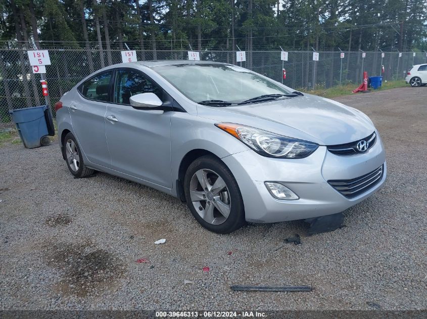 2013 Hyundai Elantra Limited VIN: KMHDH4AE9DU955840 Lot: 39646313