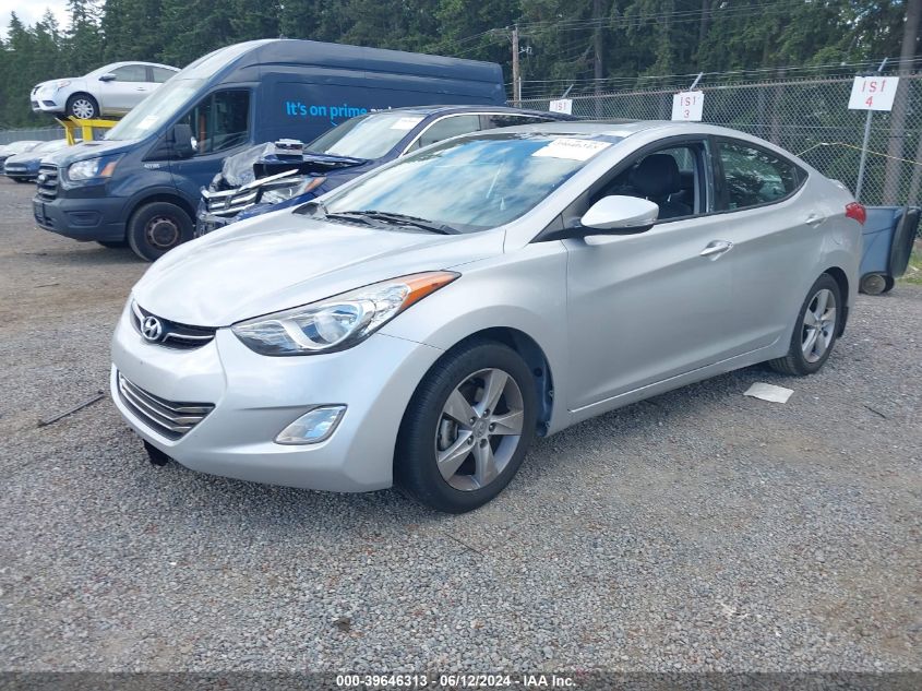 2013 Hyundai Elantra Limited VIN: KMHDH4AE9DU955840 Lot: 39646313