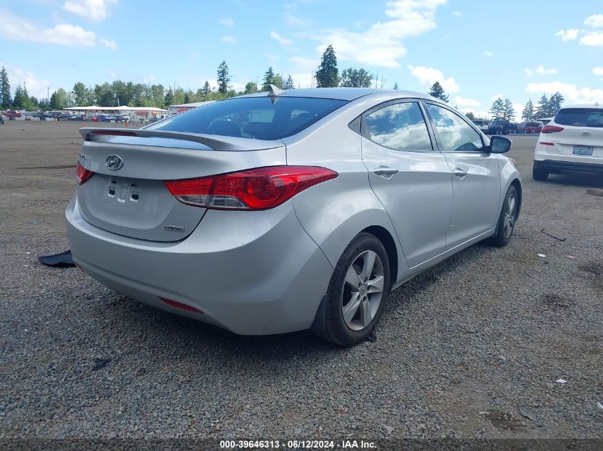 2013 Hyundai Elantra Limited VIN: KMHDH4AE9DU955840 Lot: 39646313