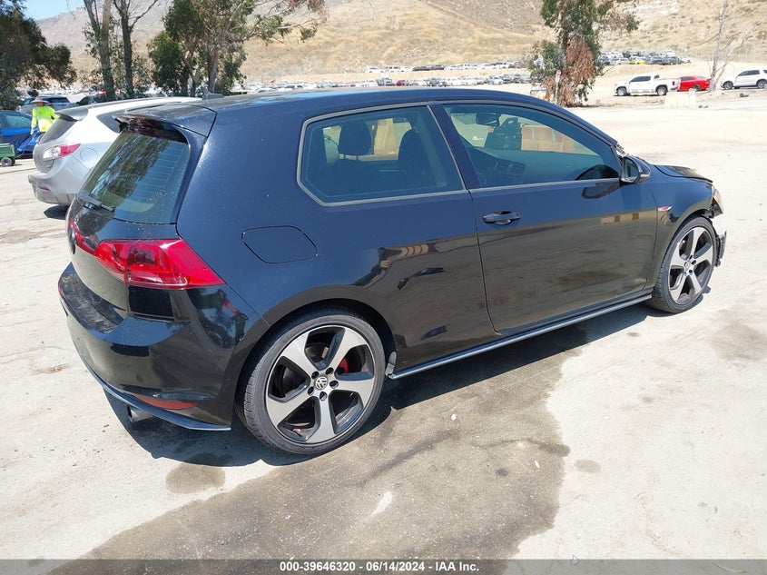 2015 VOLKSWAGEN GOLF GTI 2.0T S 2-DOOR - 3VWTT7AU1FM044347