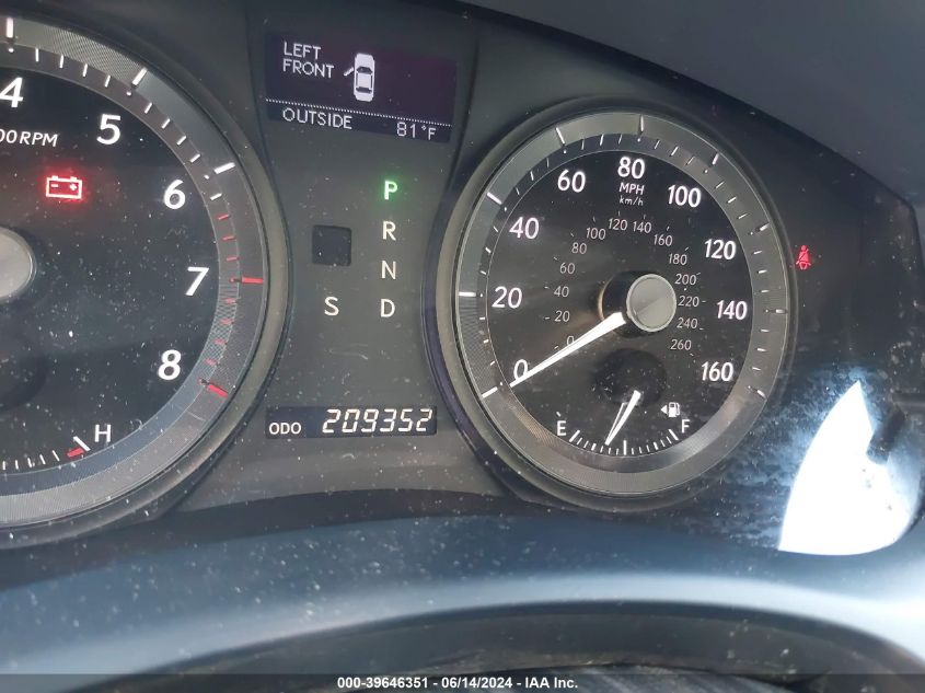 2008 Lexus Es 350 VIN: JTHBJ46G582196663 Lot: 39646351