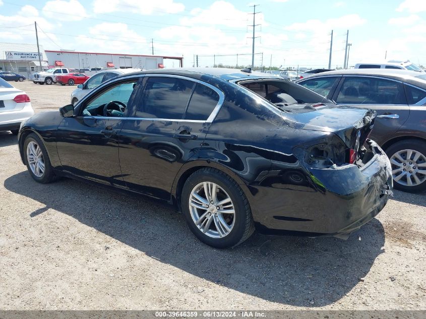 2012 Infiniti G37 Journey VIN: JN1CV6AP7CM622110 Lot: 39646359