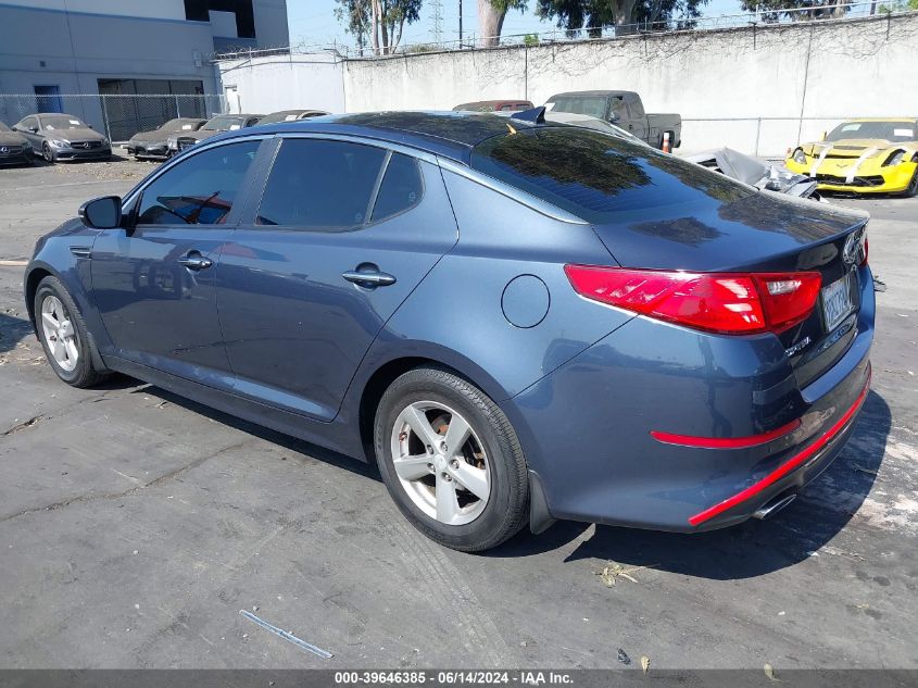 2015 Kia Optima Lx VIN: 5XXGM4A77FG470572 Lot: 39646385