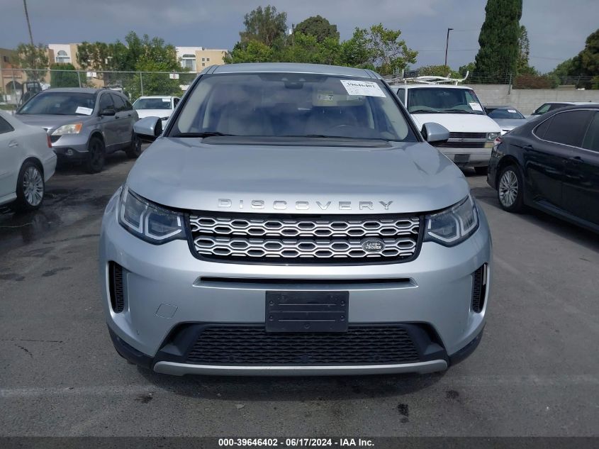 2020 Land Rover Discovery Sport S VIN: SALCJ2FX5LH850408 Lot: 39646402