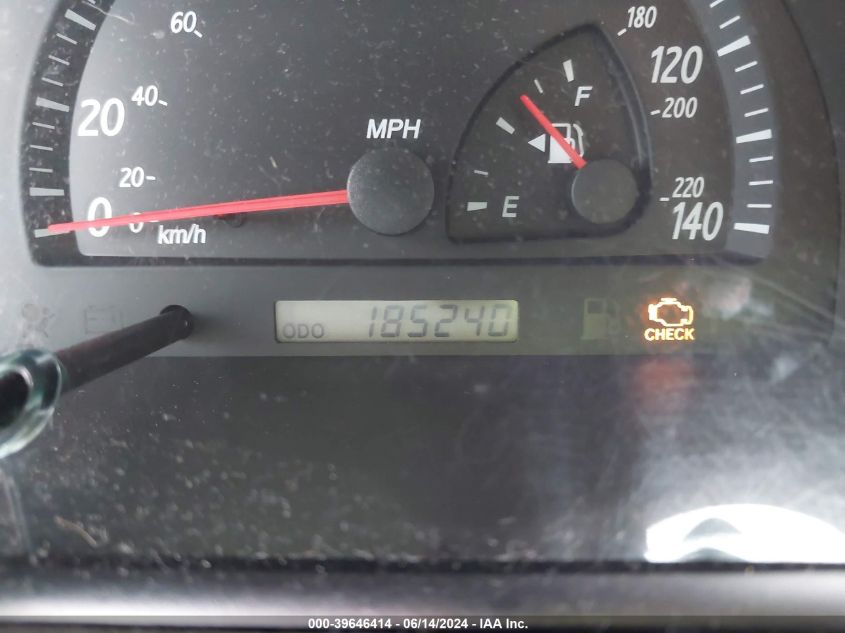 2003 Toyota Camry Le VIN: JTDBE32K130167031 Lot: 39646414