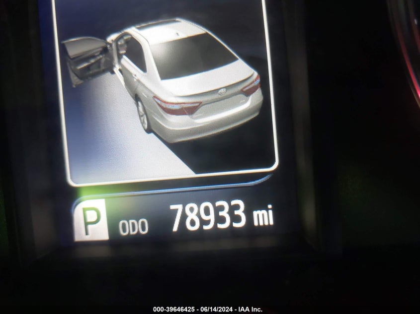 2016 Toyota Camry Se VIN: 4T1BF1FK1GU156746 Lot: 39646425