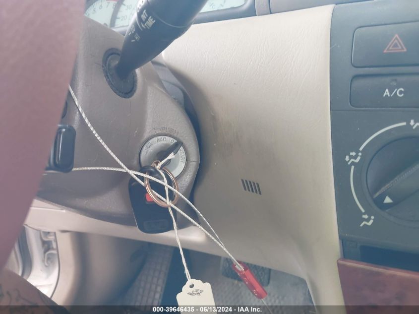 2004 Toyota Corolla Le VIN: 1NXBR32E34Z292343 Lot: 39646435