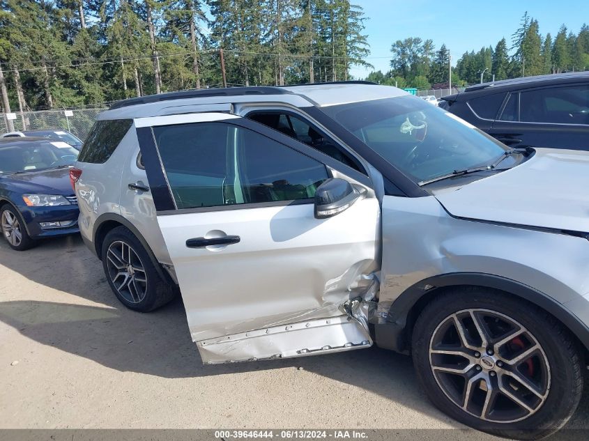 2017 Ford Explorer Sport VIN: 1FM5K8GT7HGC27022 Lot: 39646444