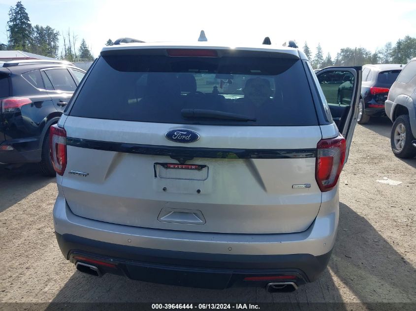 2017 Ford Explorer Sport VIN: 1FM5K8GT7HGC27022 Lot: 39646444