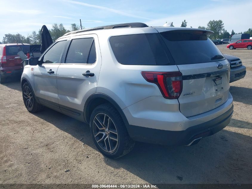 2017 Ford Explorer Sport VIN: 1FM5K8GT7HGC27022 Lot: 39646444