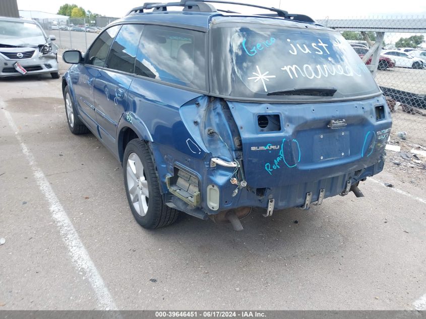 2007 Subaru Outback 2.5Xt Limited VIN: 4S4BP63C874301398 Lot: 39646451