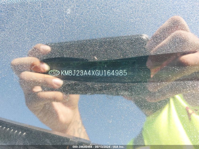 2016 Hyundai Tucson Se VIN: KM8J23A4XGU164985 Lot: 39646454