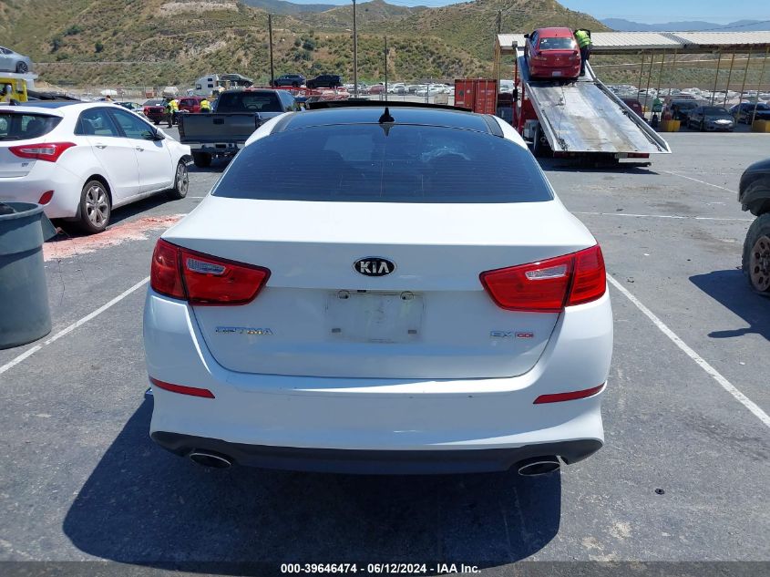 2015 Kia Optima Ex VIN: 5XXGN4A79FG500278 Lot: 39646474