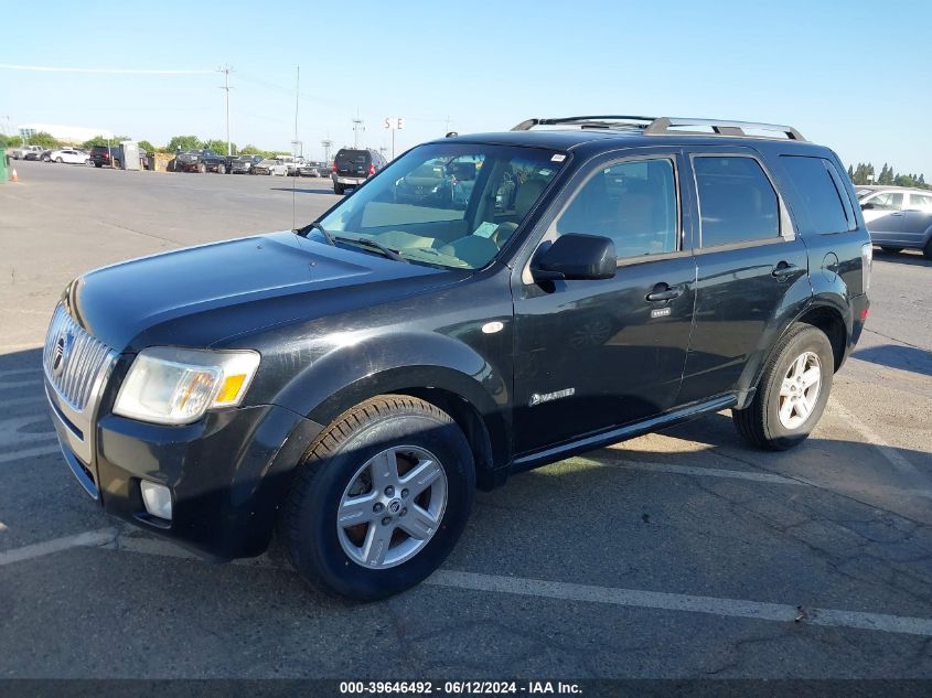 2008 Mercury Mariner Hybrid VIN: 4M2CU39H38KJ13687 Lot: 39646492