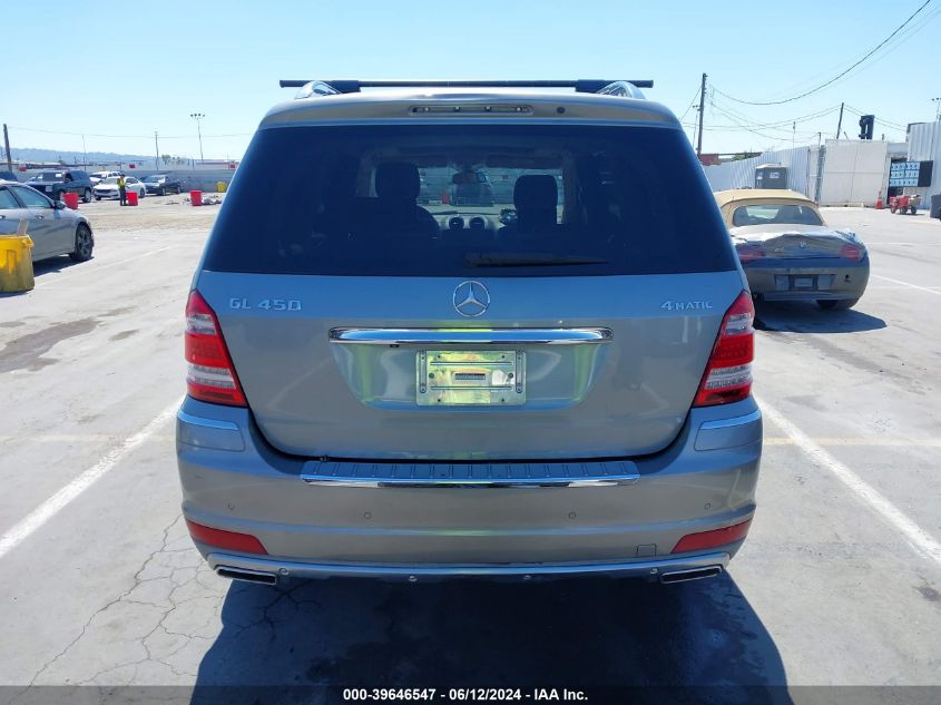 2010 Mercedes-Benz Gl 450 4Matic VIN: 4JGBF7BE6AA611120 Lot: 39646547