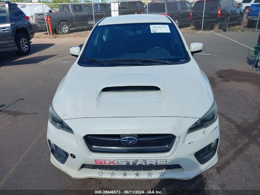 2015 Subaru Wrx VIN: JF1VA1A65F9802498 Lot: 39646573