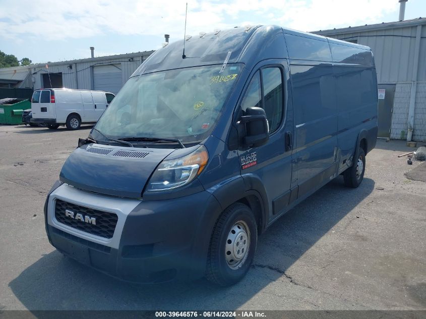 2019 Ram Promaster 3500 Cargo Van High Roof 159 Wb Ext VIN: 3C6URVJG8KE555554 Lot: 39646576