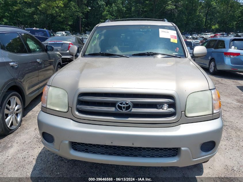 2002 Toyota Sequoia Sr5 VIN: 5TDBT44A02S068695 Lot: 39646588