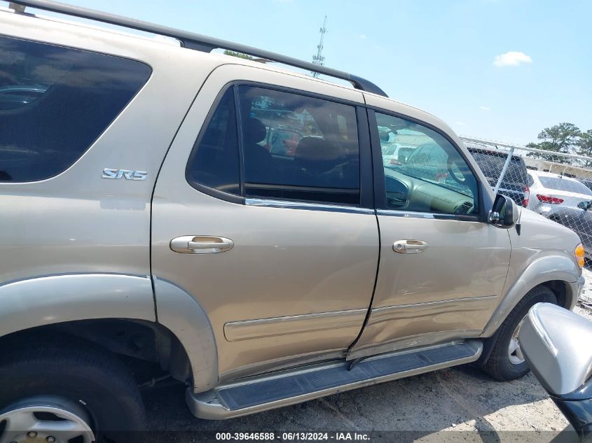 2002 Toyota Sequoia Sr5 VIN: 5TDBT44A02S068695 Lot: 39646588