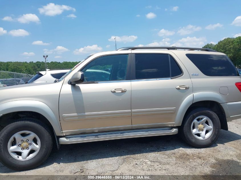 2002 Toyota Sequoia Sr5 VIN: 5TDBT44A02S068695 Lot: 39646588