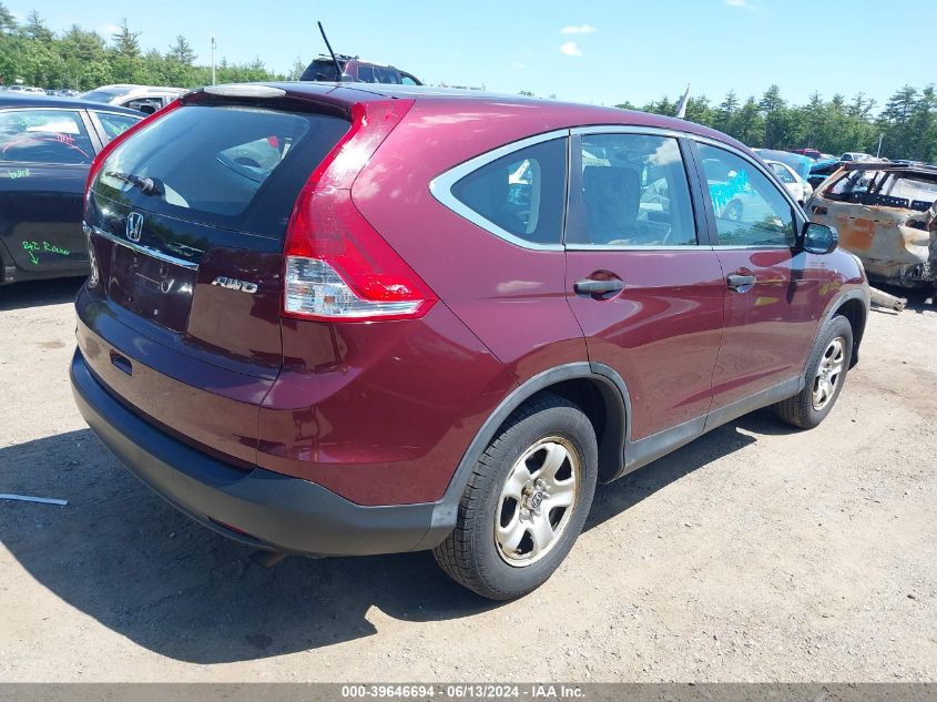 2013 Honda Cr-V Lx VIN: 5J6RM4H34DL008229 Lot: 39646694