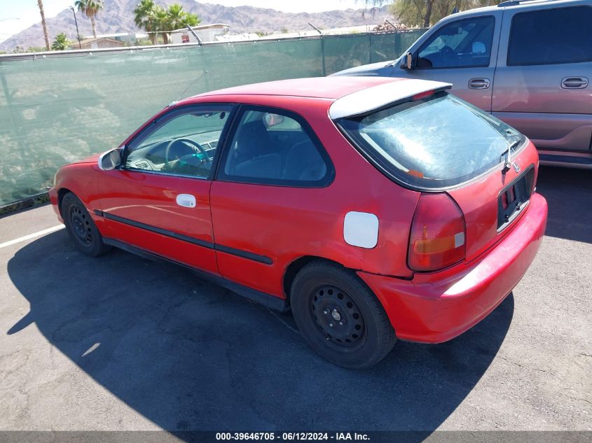 1997 Honda Civic Dx VIN: 2HGEJ6441VH114600 Lot: 39646705